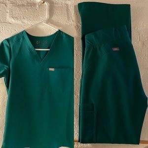 FIGS Scrubs Hunter Green Limited Edition Color